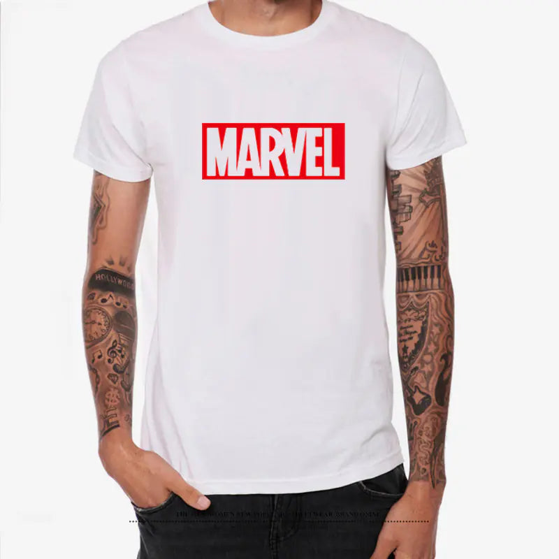 Marvel Avengers League Print Cotton Casual T-Shirt