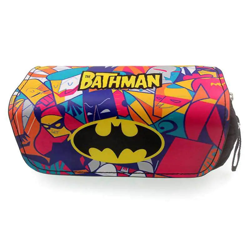 Large Capacity Double Layer Zipper Pencil Case Avengers