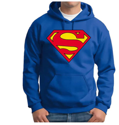 Super Hero Hooded Sweatshirt- Superman, Batman