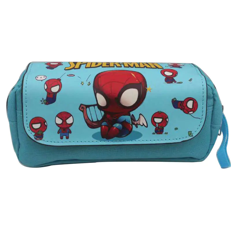 Large Capacity Double Layer Zipper Pencil Case Avengers